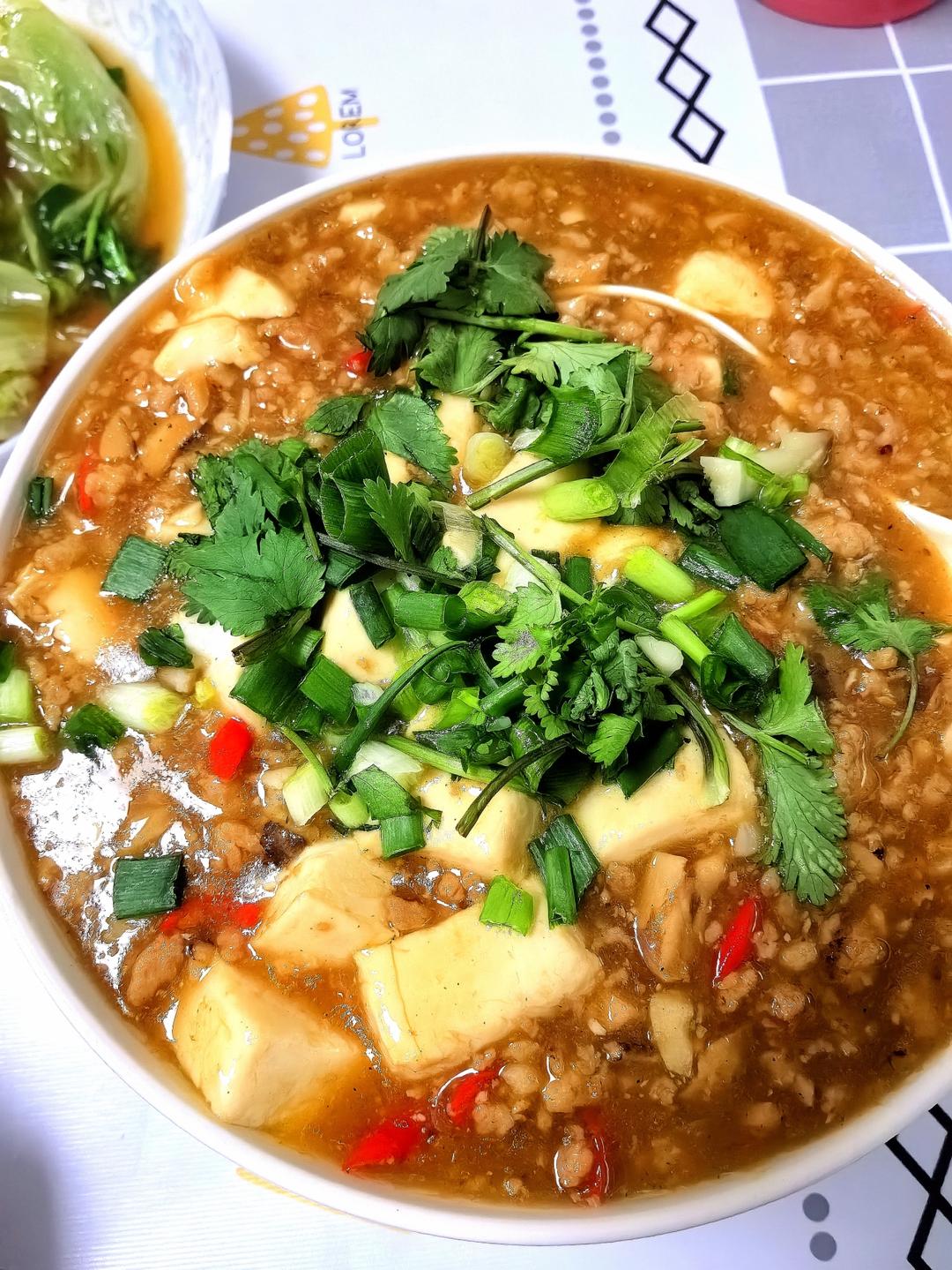 肉末嫩豆腐｜嫩滑口感爽口！这道快手菜超级下饭！！（减脂少油版）