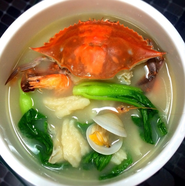 海鲜疙瘩汤