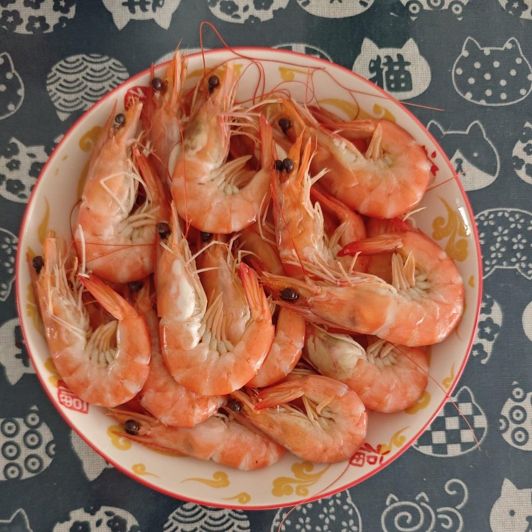 最简单的白灼虾（水煮）盐水基尾虾