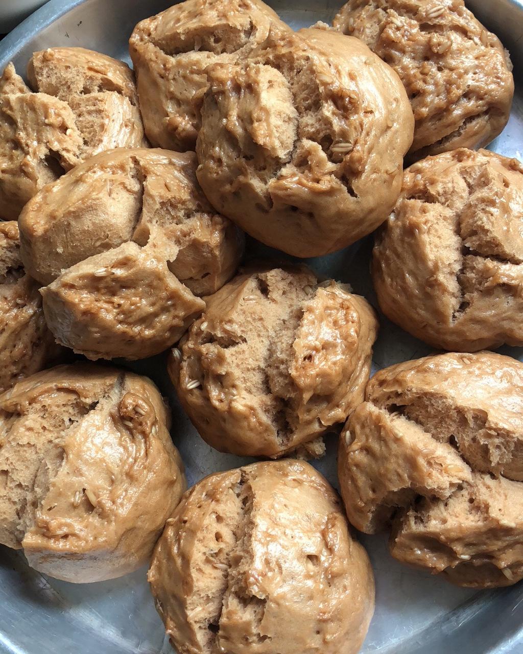 晨曦_5lvi做的红糖燕麦开花馒头