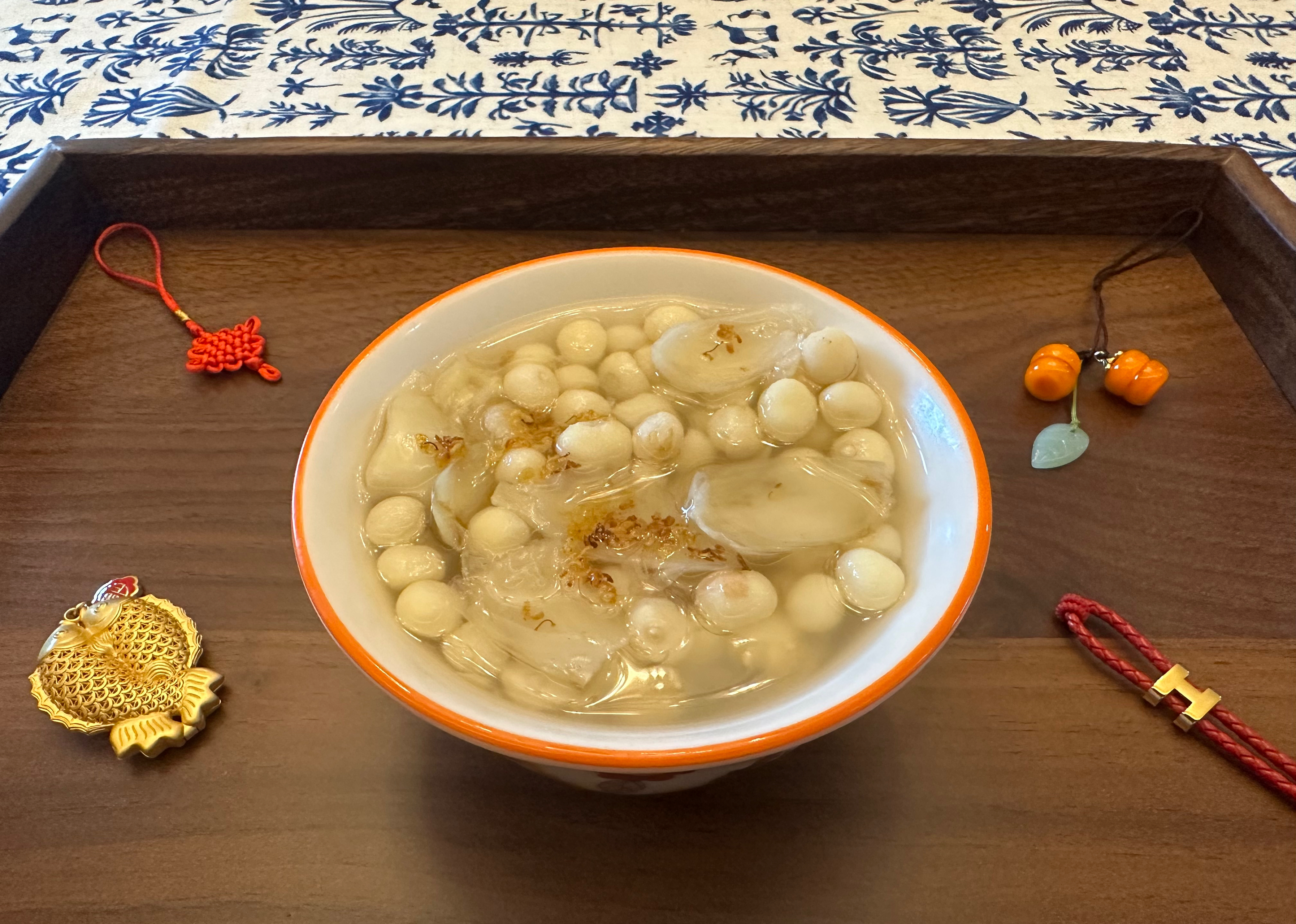 喜迎新年江南传统甜品：桂花百合鸡头米的做法 步骤8