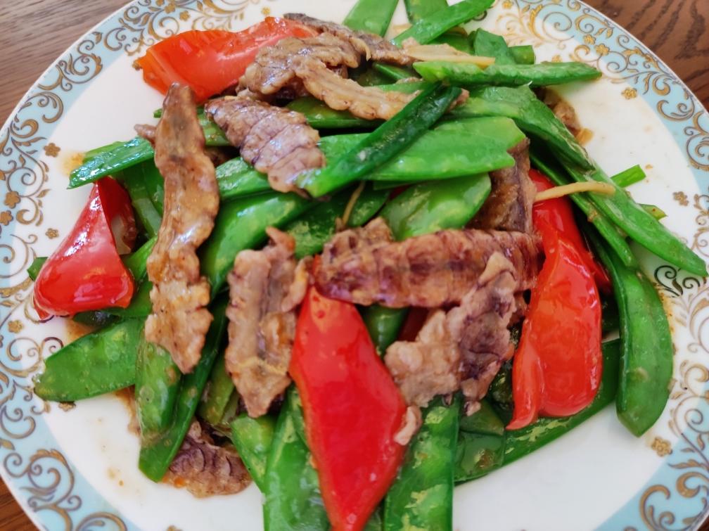 超级快手的家常小炒之#荷兰豆炒皮皮虾干