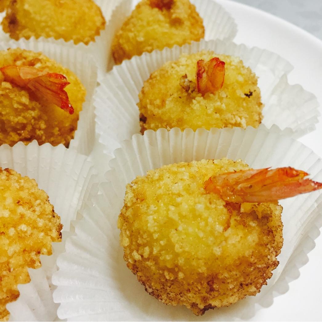 手机用户8200gfcn做的土豆泥鲜虾球