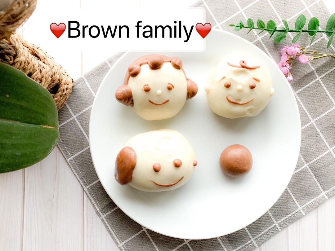 史诺比卡通馒头紫薯馅