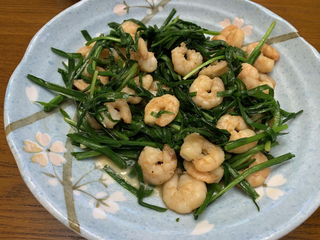 家常小炒之韭菜虾仁鸡蛋（减脂餐）