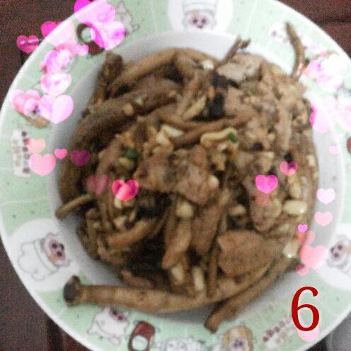 奶爸家常菜茶树菇炒肉片的做法