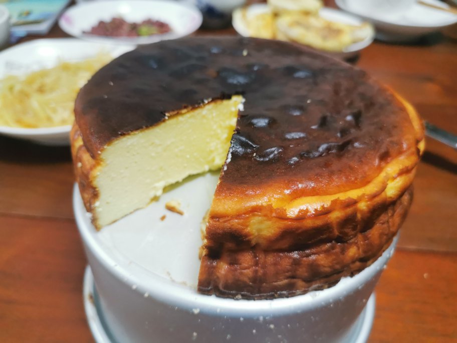 巴斯克芝士蛋糕❗不用淡奶油，健康酸奶版