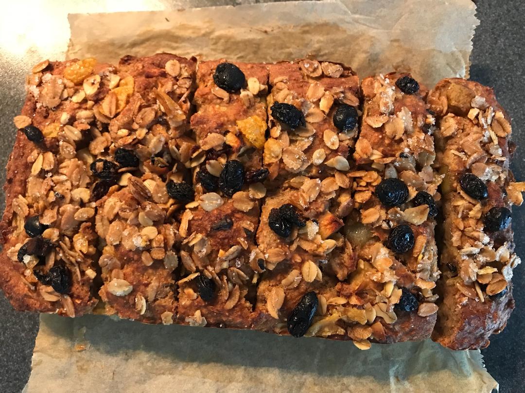 暖香燕麦苹果快手面包丨健康·烘焙