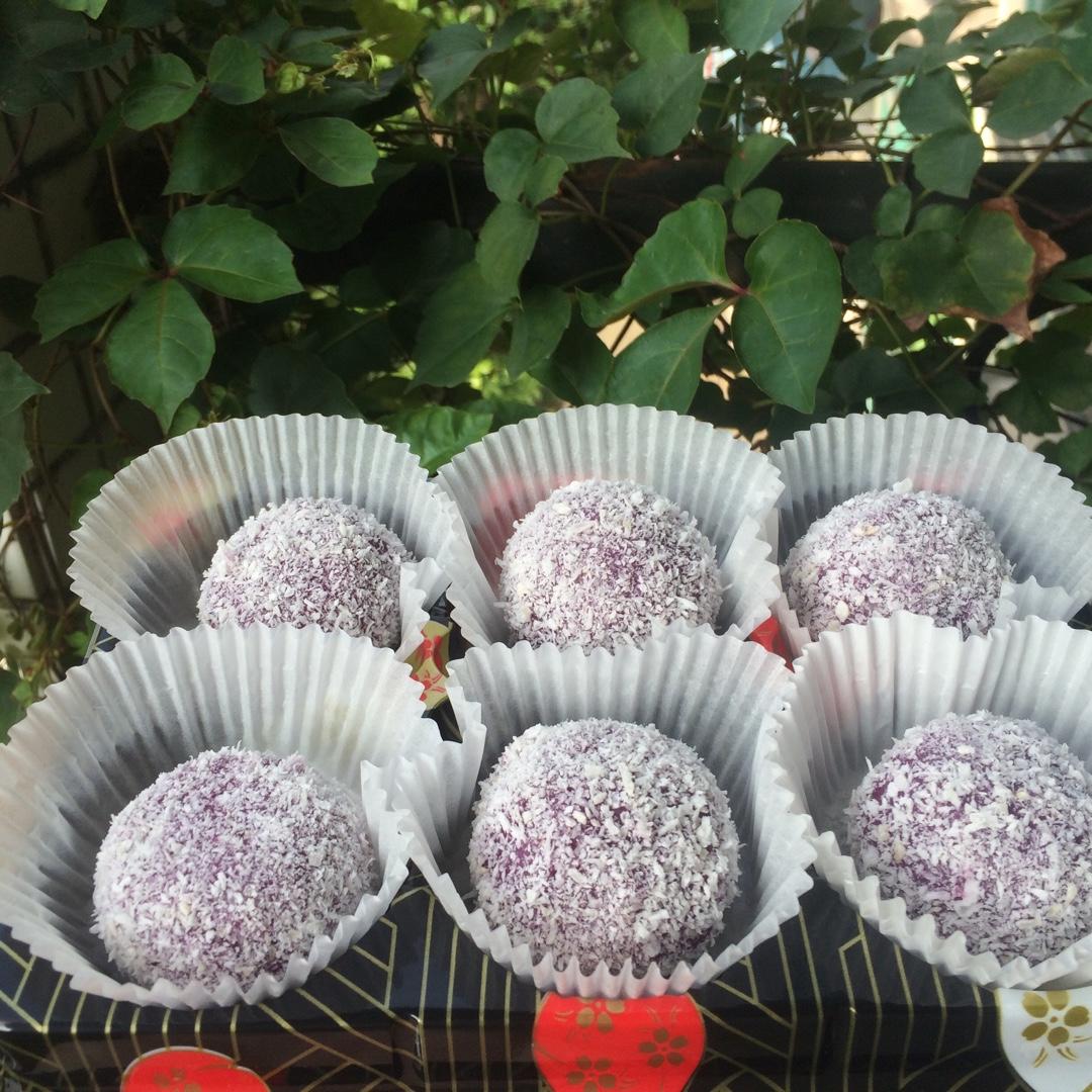 牛奶紫薯糯米糍