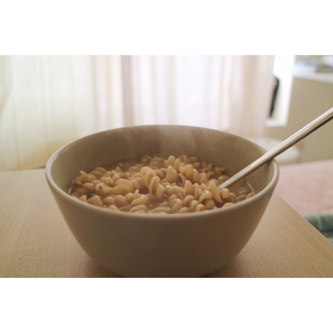 奶油蘑菇培根意面