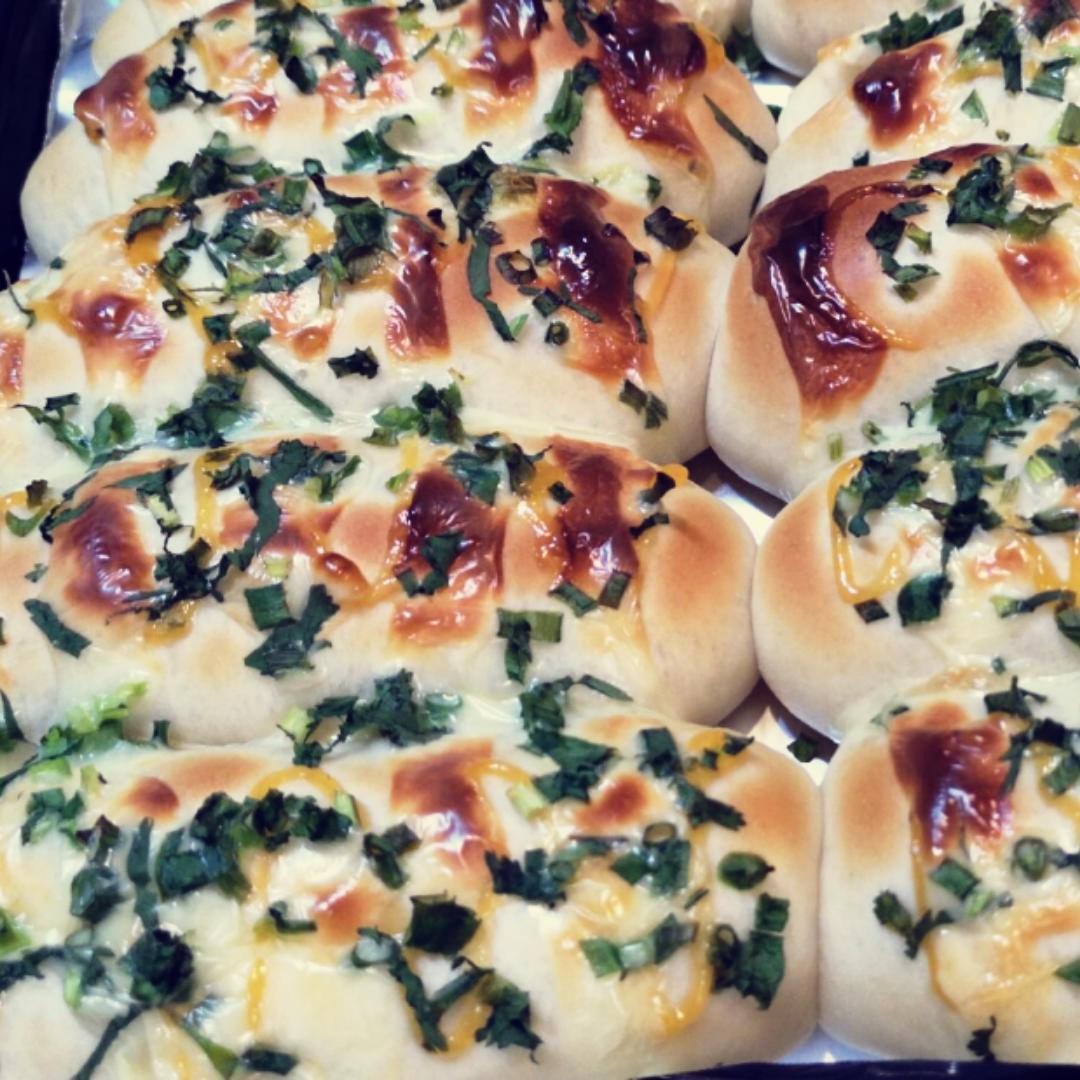 香葱芝士面包条