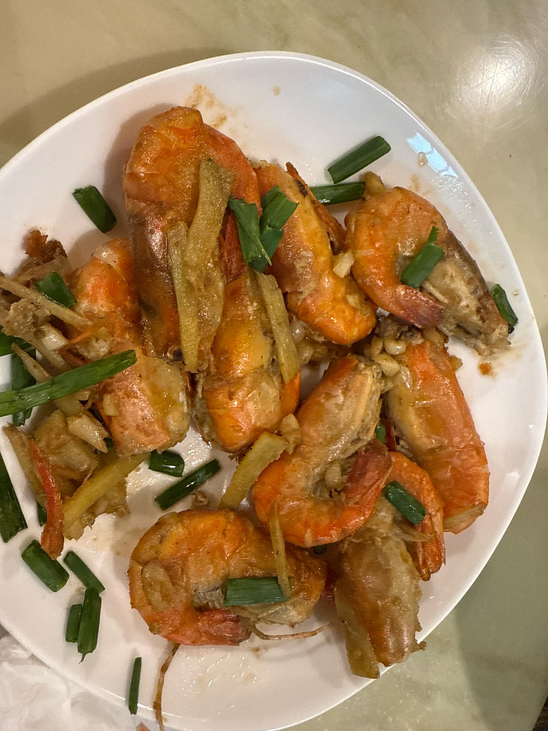 蒜香油焖大头虾