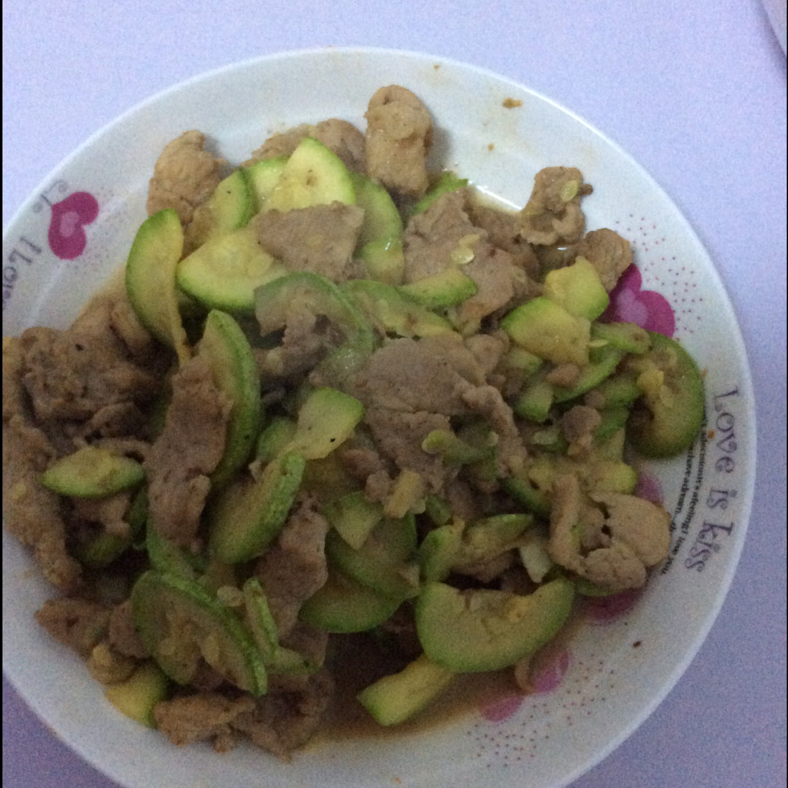 家常茭瓜炒肉片