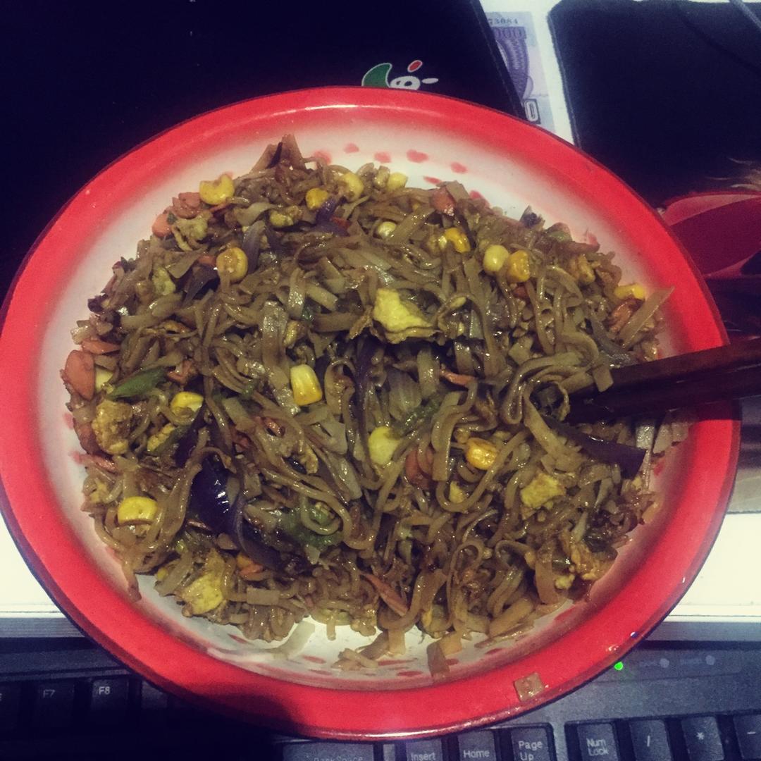 包菜炒面