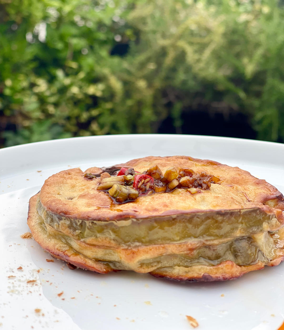 用圆茄子做的茄盒