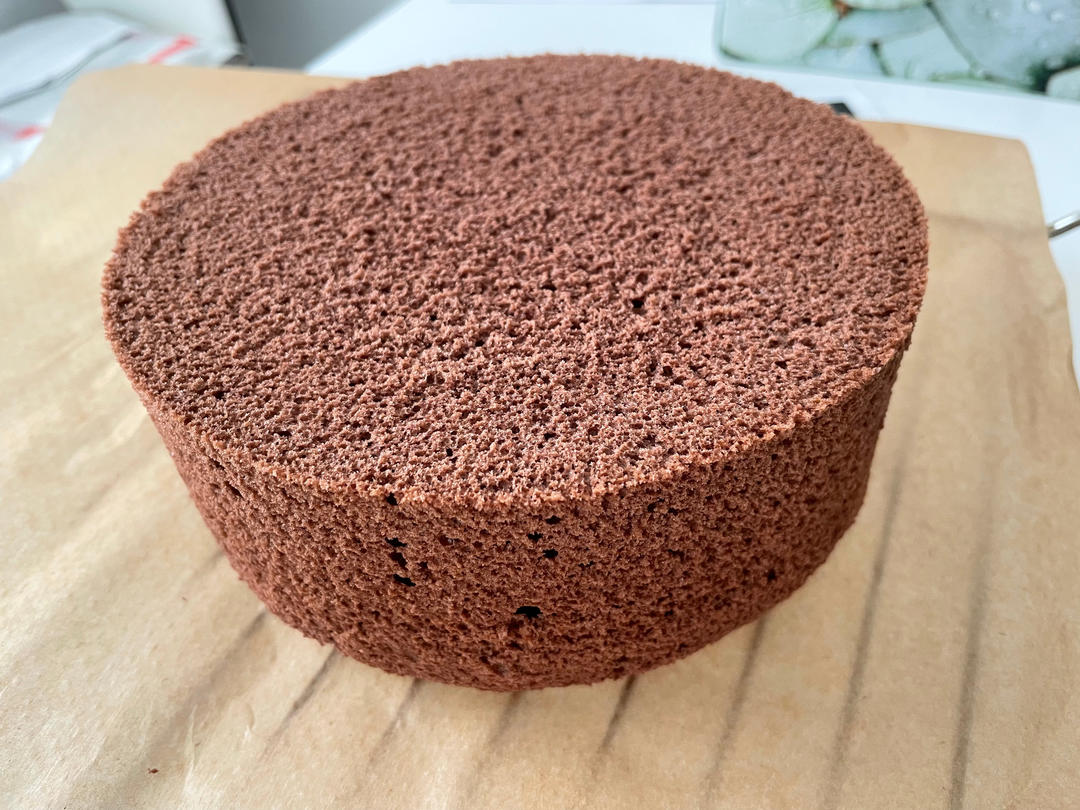 可可戚风蛋糕～8寸～百分百成功