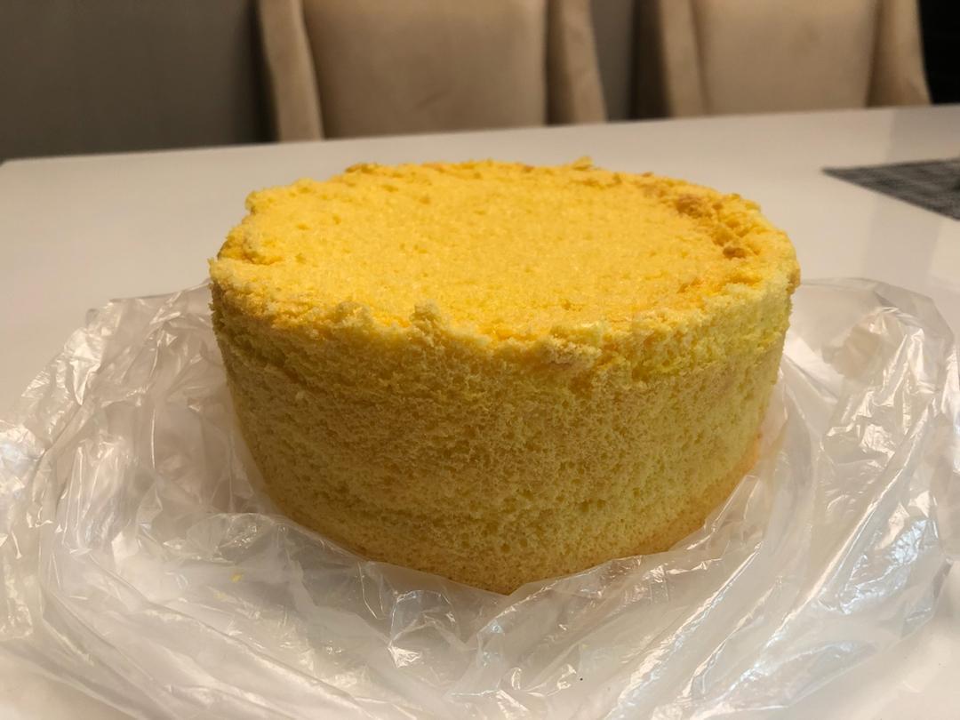 6寸原味戚风蛋糕