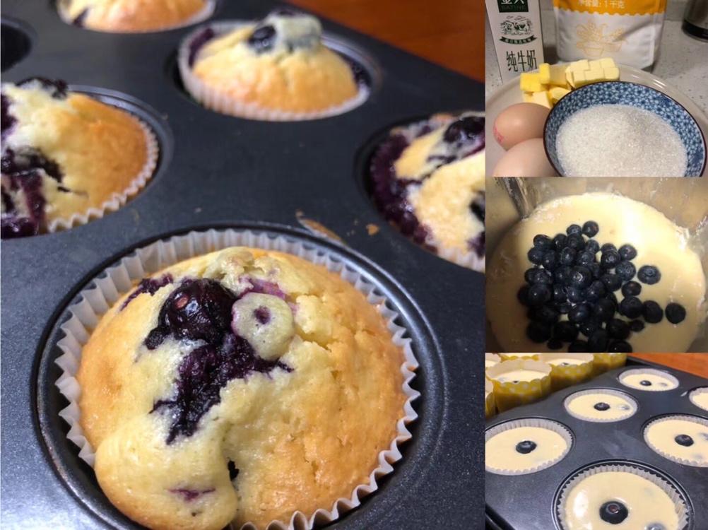 蓝莓玛芬蛋糕 Blueberry Muffin