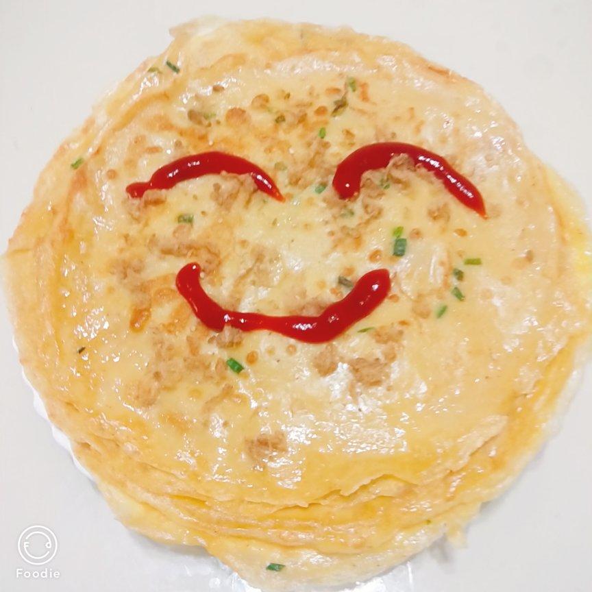 香葱火腿鸡蛋薄饼