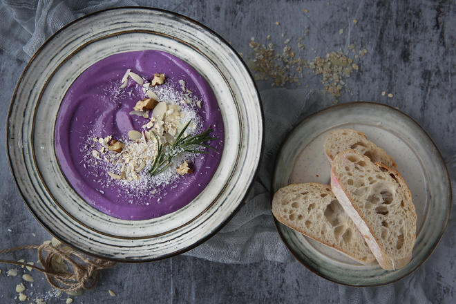 椰浆紫薯奶昔--Vitamix版的做法