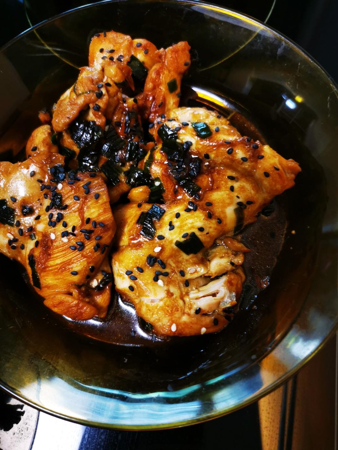 不放一滴油的照烧鸡腿饭