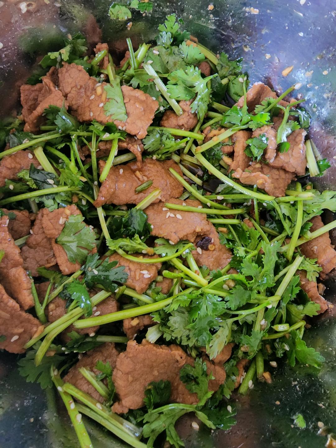 丈母娘吃了都夸的凉拌香菜牛肉