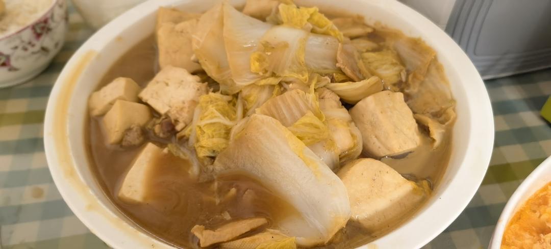 冬季最爱的家常菜！大白菜炖大豆腐或干豆腐