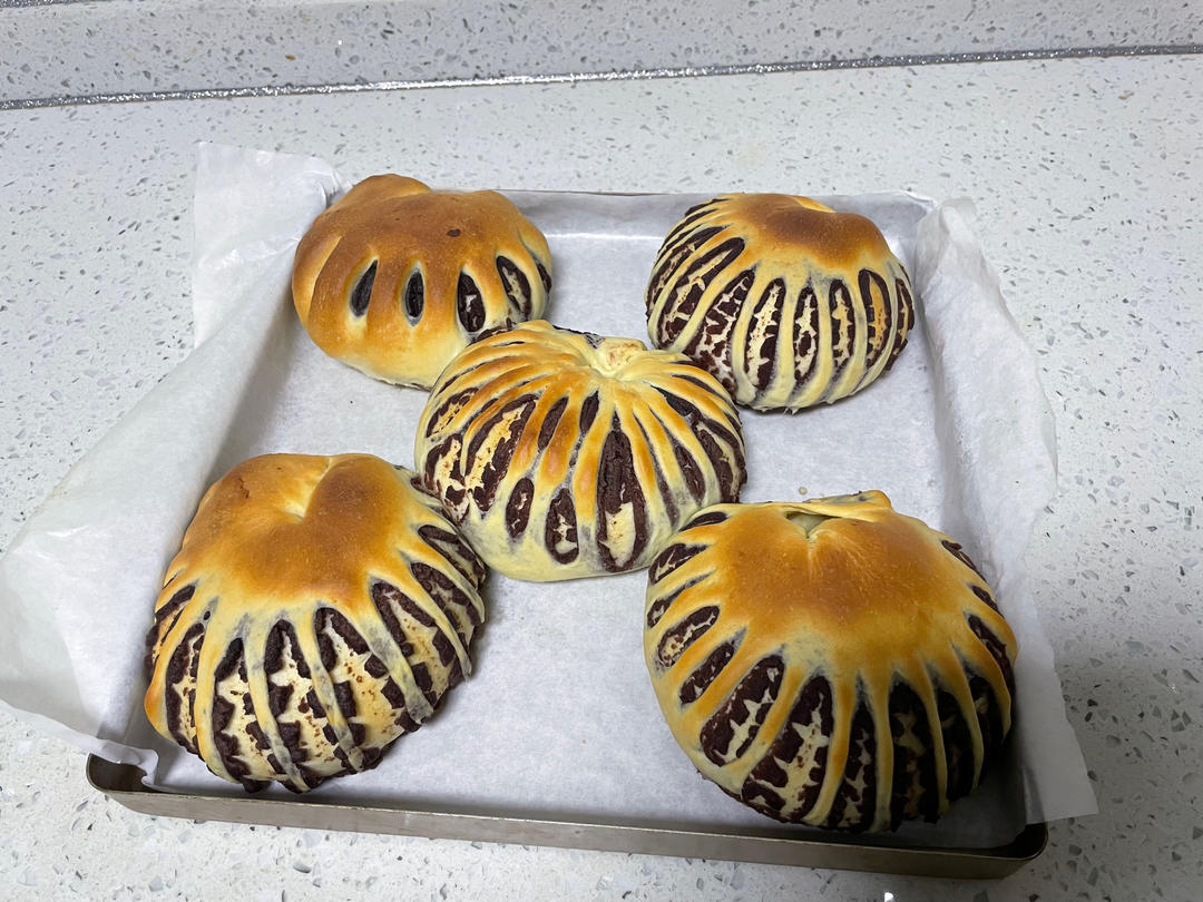 简单易学的红豆沙面包圈