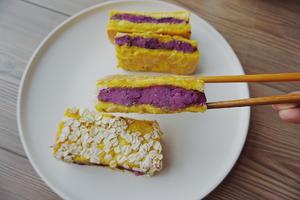 无油、无糖超美味【紫薯燕麦西多士】的做法 步骤11