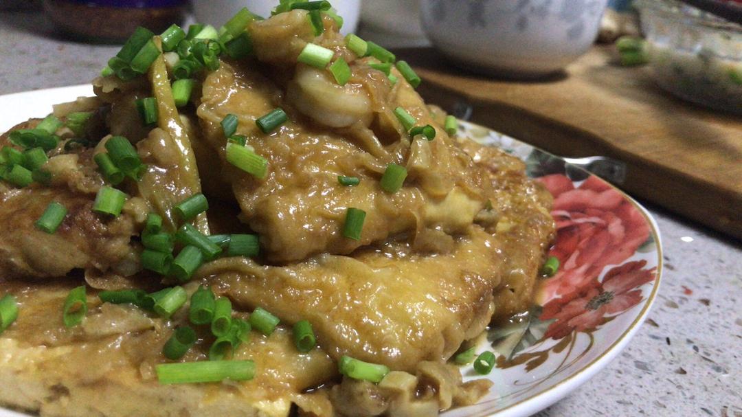 跟着大师学做菜之一    特别适合老人孩子吃的锅塌豆腐