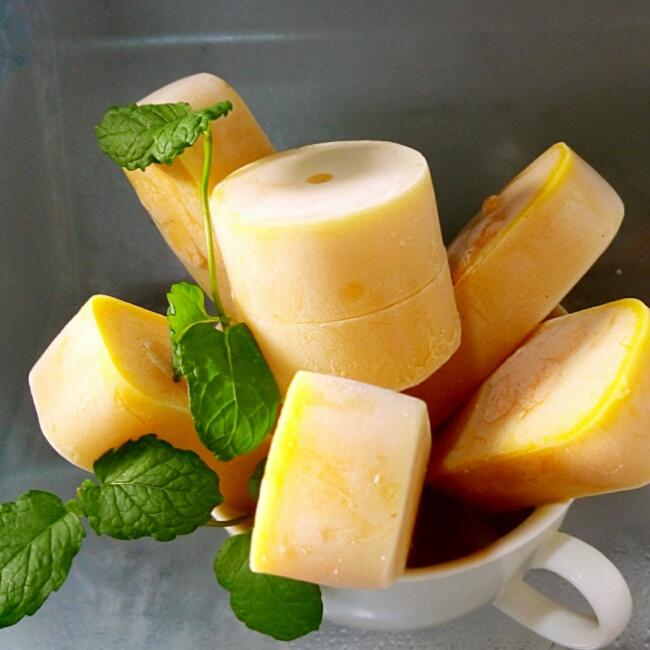 芒果牛奶冰棒（健康板）的做法