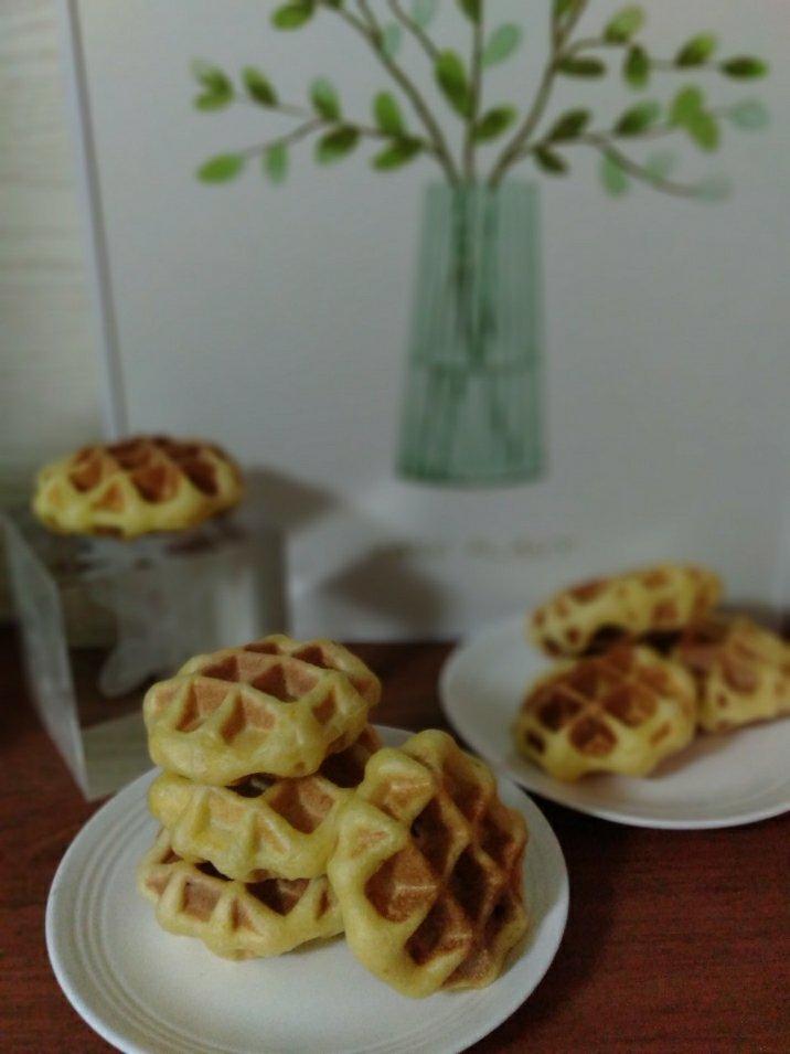 南瓜蜜豆华夫饼