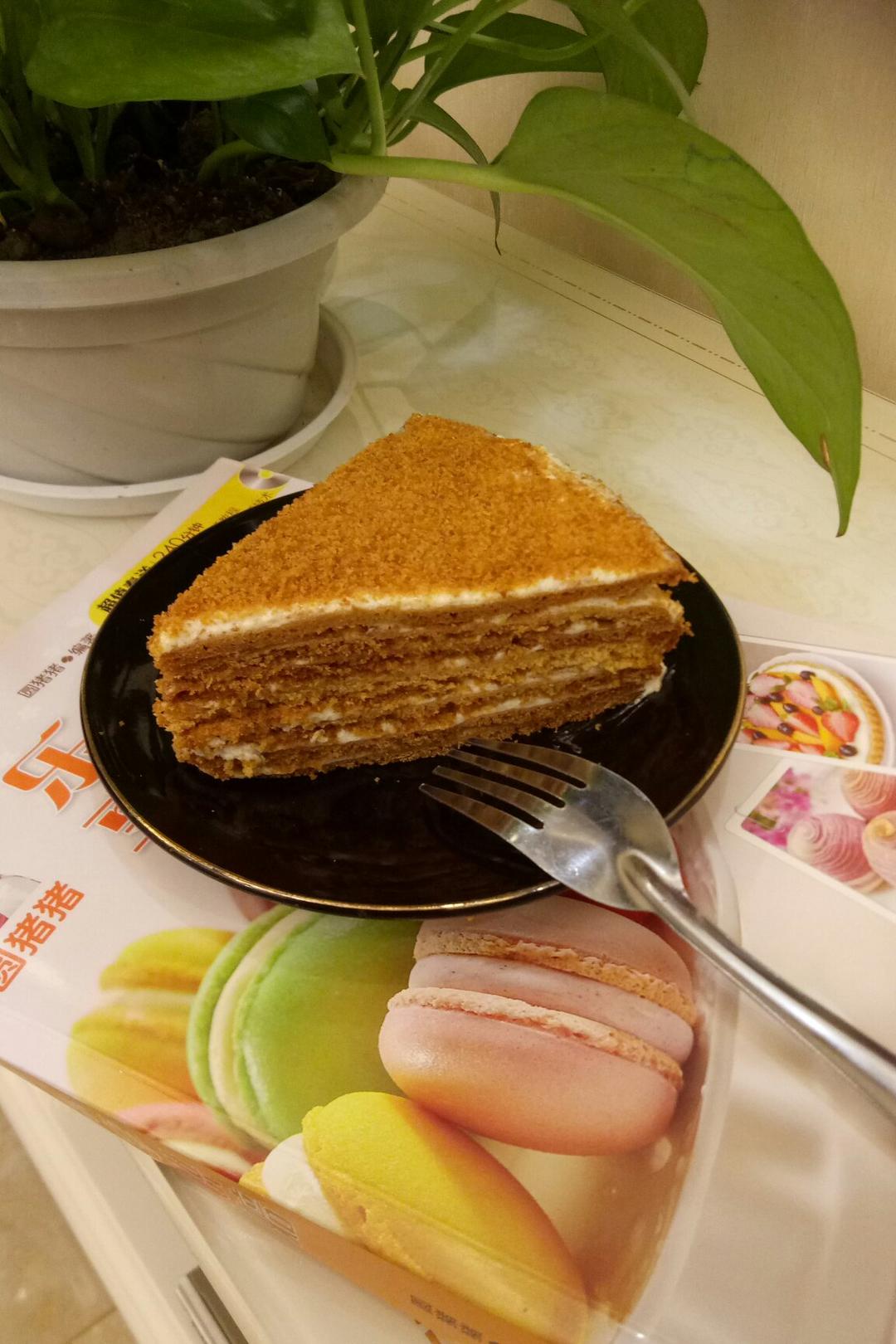 手机用户3778_91uf做的俄罗斯蜂蜜蛋糕 千层蛋糕【又名提拉米苏】