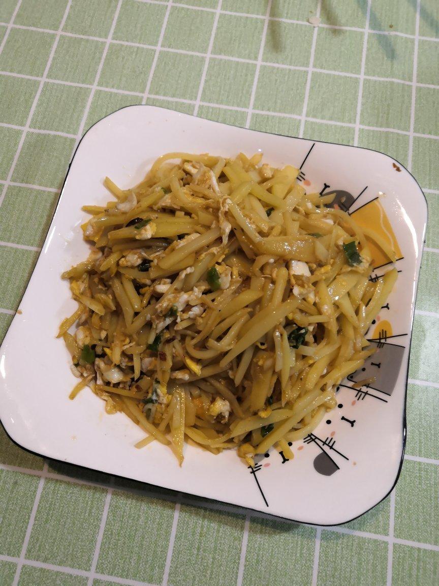 巨香的土豆丝炒鸡蛋