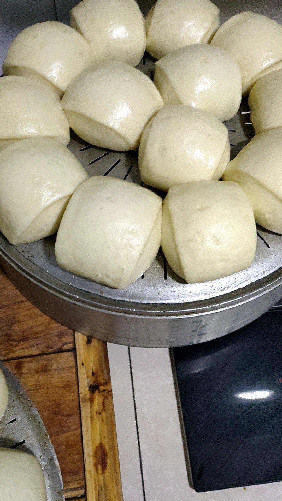 手工碱面馒头