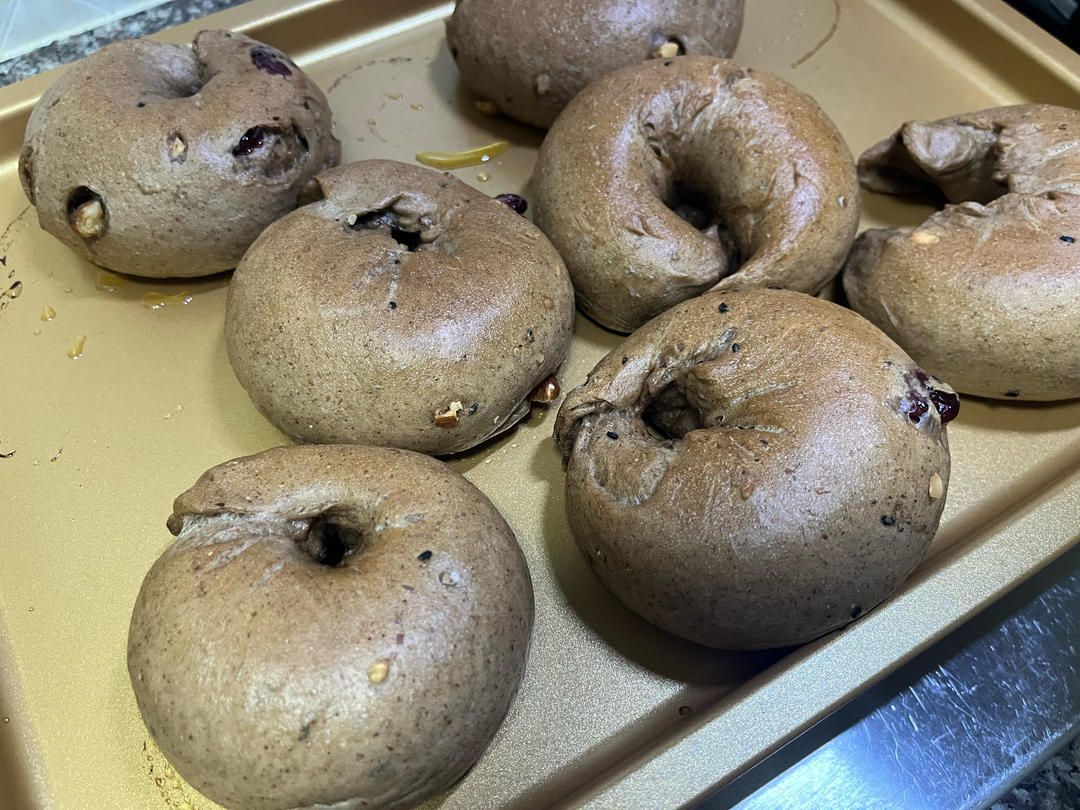 肉桂苹果全麦贝果