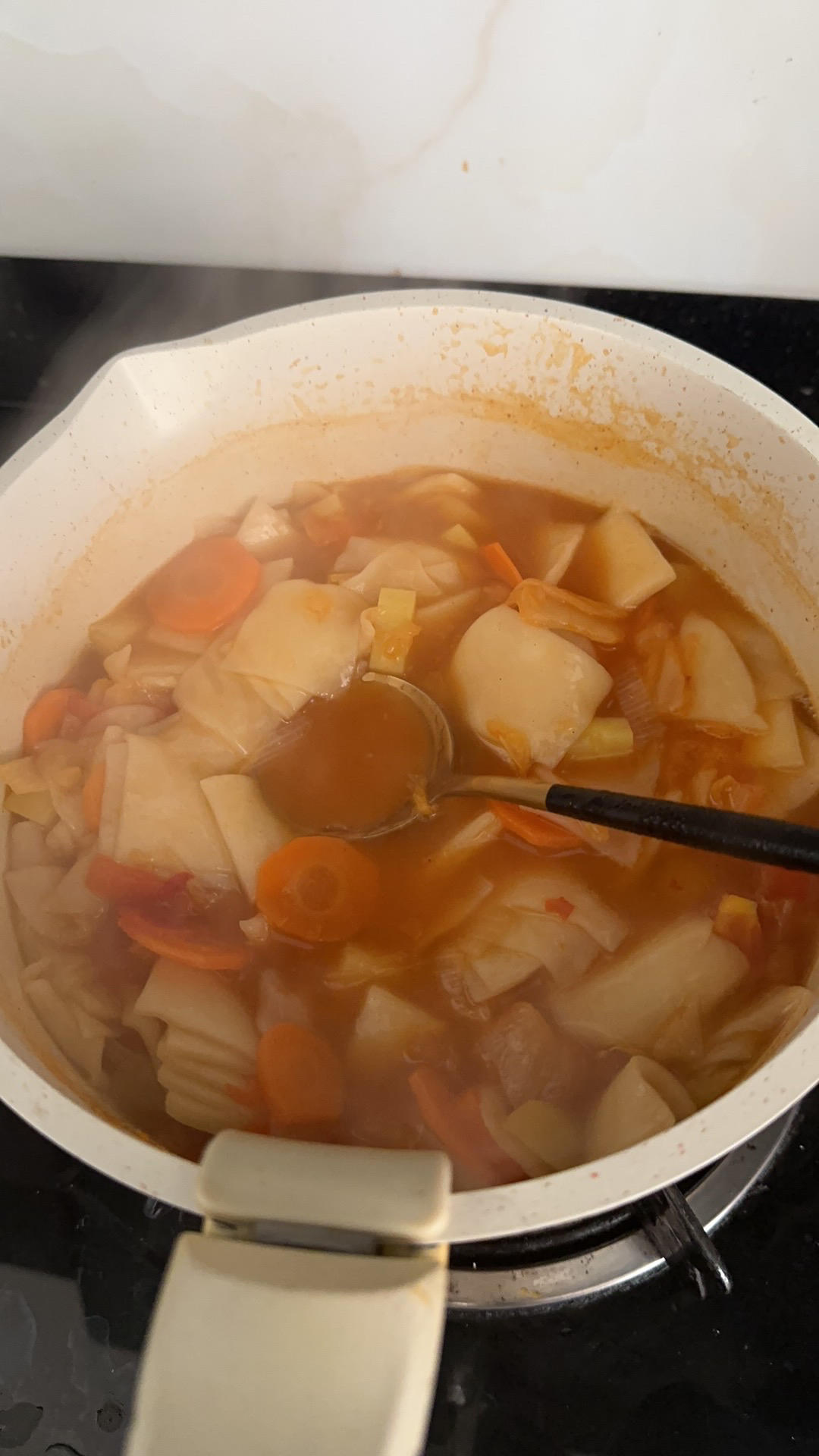 泡菜（辣白菜）面片汤