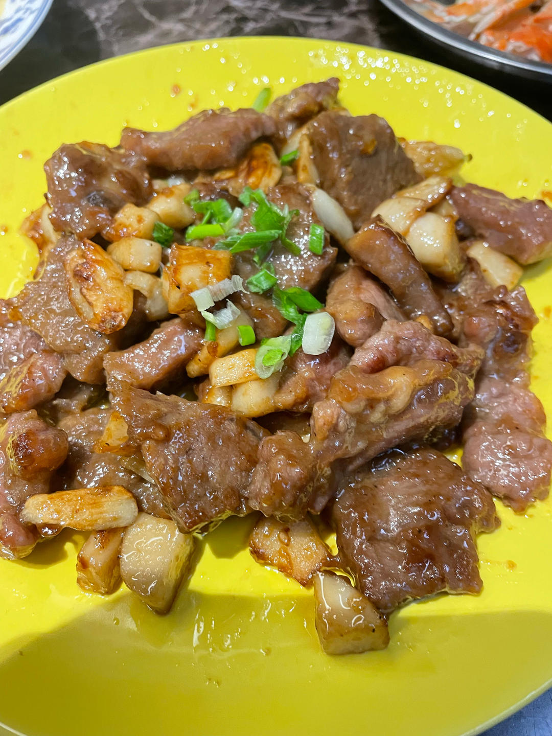 蒜香黑椒口蘑炒牛肉❗️真的是味觉天花板