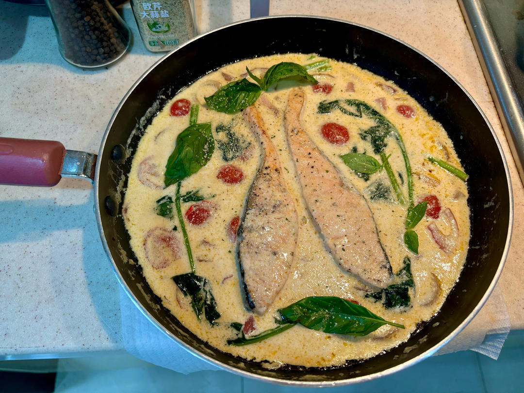 ［三文鱼创新吃法］托斯卡纳三文鱼 Tuscan Salmon