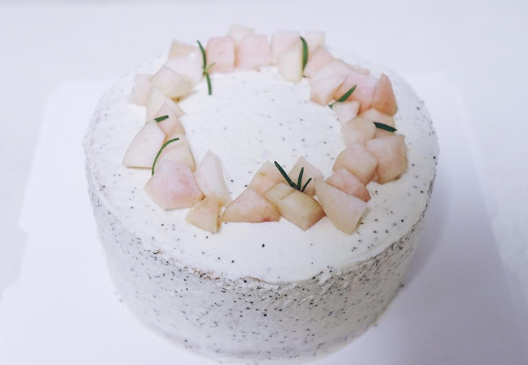 夏日清新甜蜜限定 |「伯爵红茶水蜜桃迷你蛋糕」