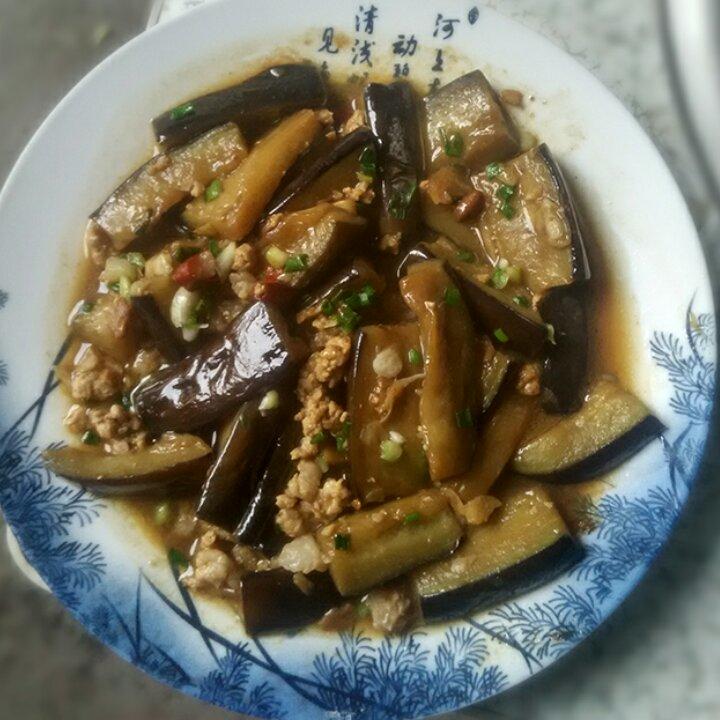 红烧肉沫茄子