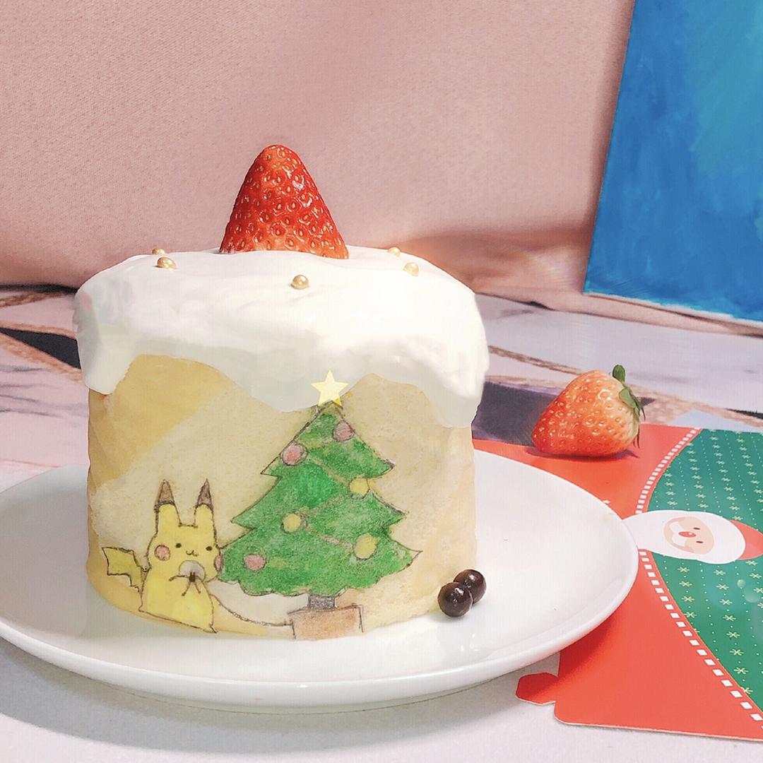 圣诞雪人戚风卷