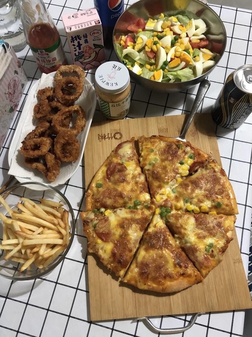 八寸披萨饼皮（四个）制作