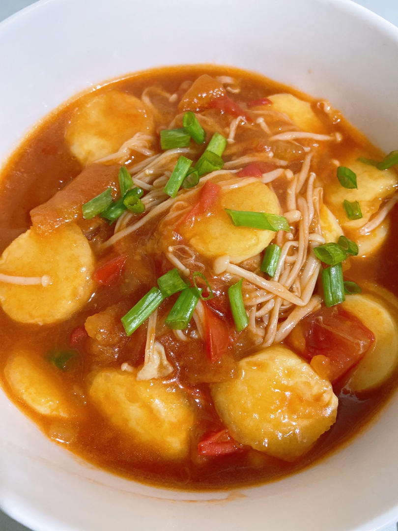 金针菇烧日本豆腐