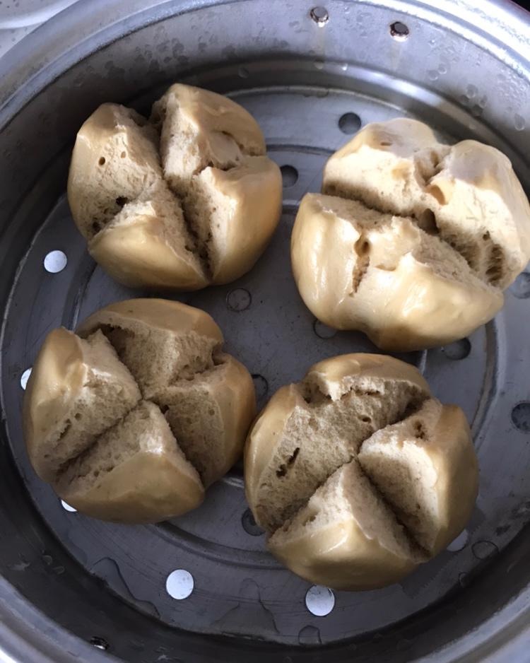 有着面包口感的红糖馒头（一次发酵）