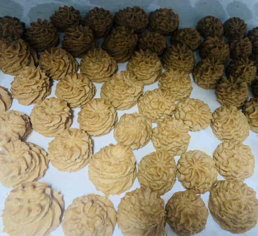 (珍妮曲奇+网红曲奇)咖啡小花配方/烘焙视频饼干篇2