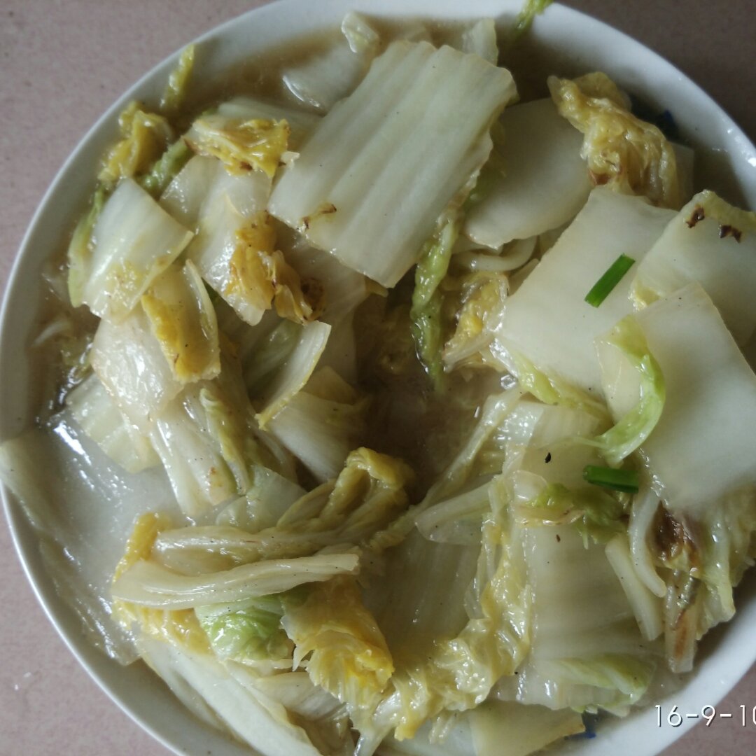 食物本身的味道—清炒白菜