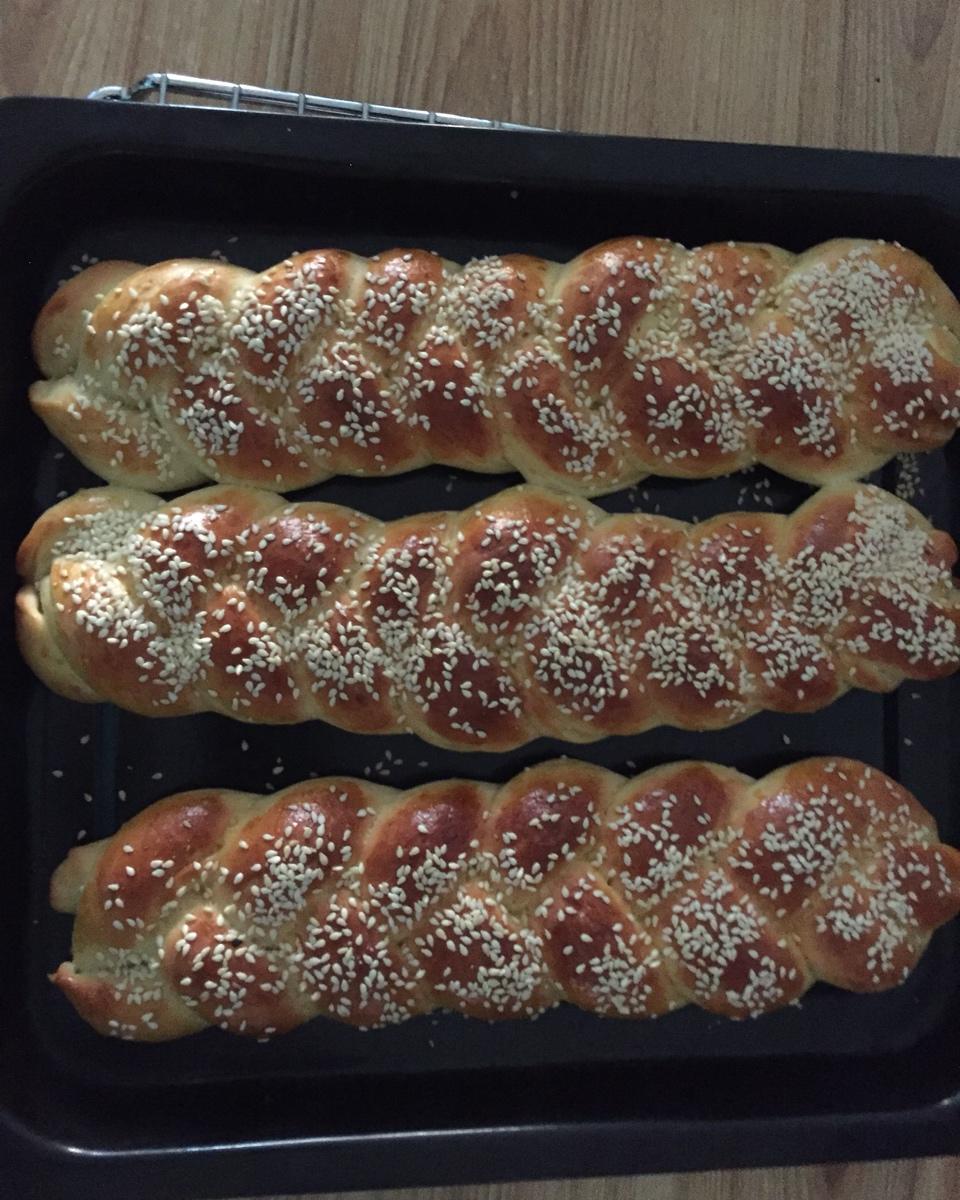 酸奶辫子面包（一次发酵）