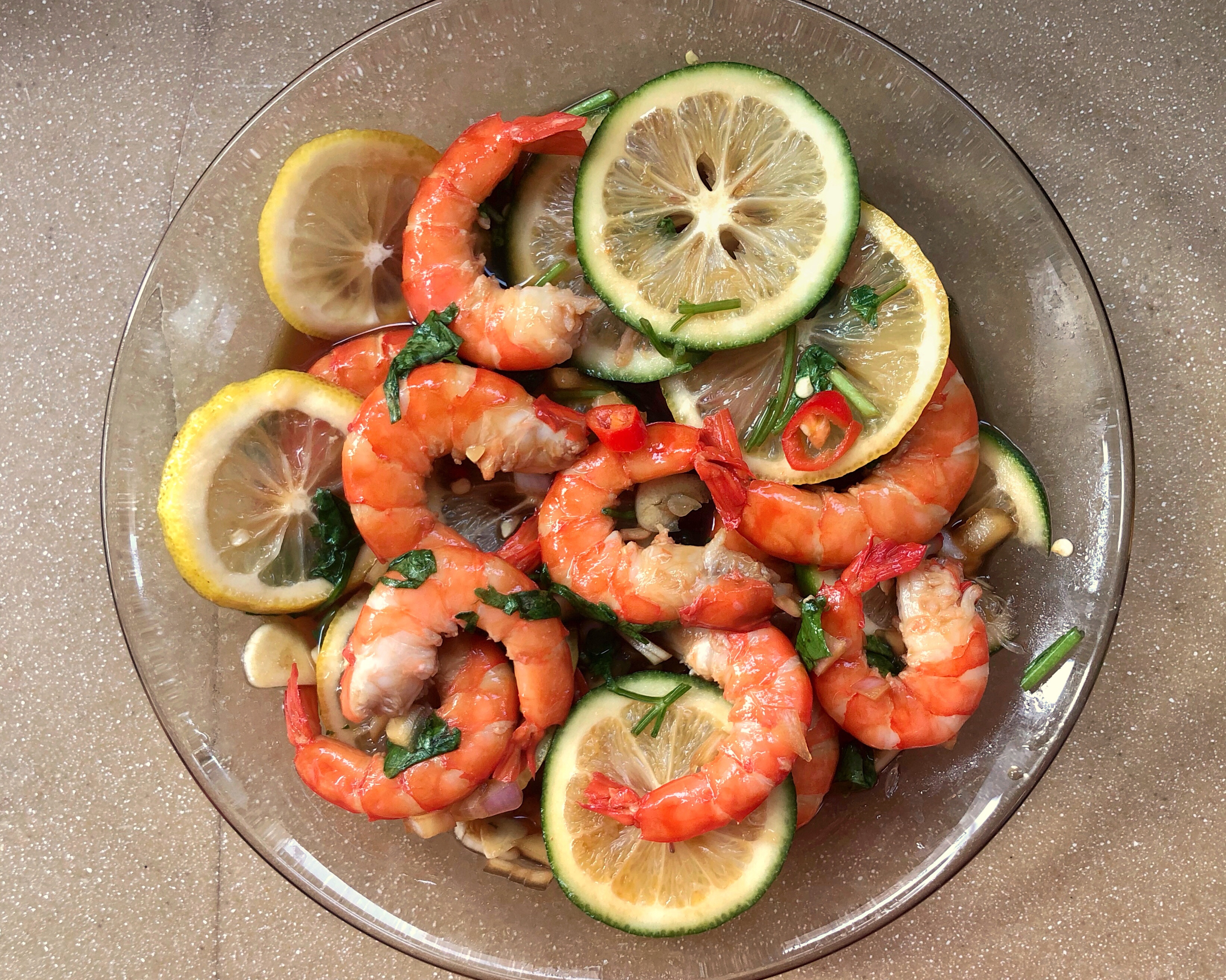 夏季开胃凉菜-泰式柠檬虾的做法