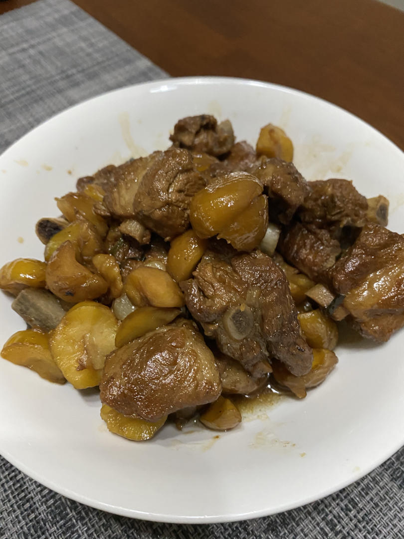 板栗烧排骨
